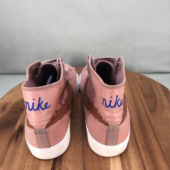 Nike SB Blazer Court Mid Premium Pink Canvas Skate Shoes Mens Size 14 DM8553-601 - Picture 4 of 7